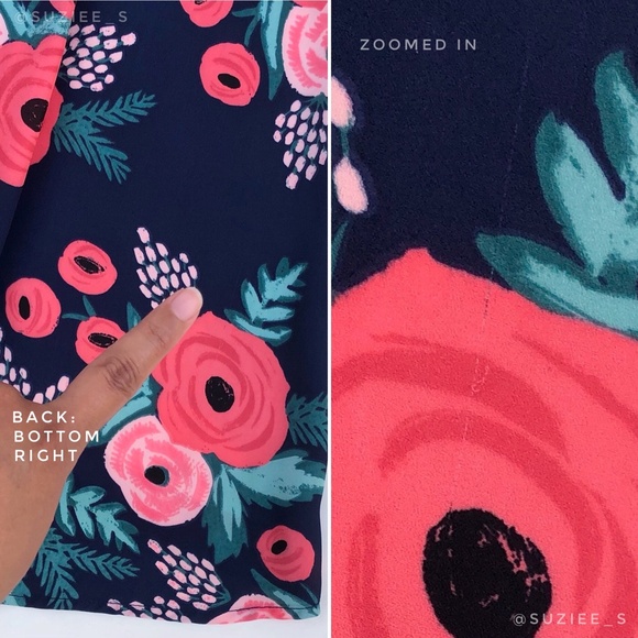 Paper Crown X Rifle Paper Co. Floral Spanish Rose Print Aster Tie Neck Top L - Picture 10 of 12